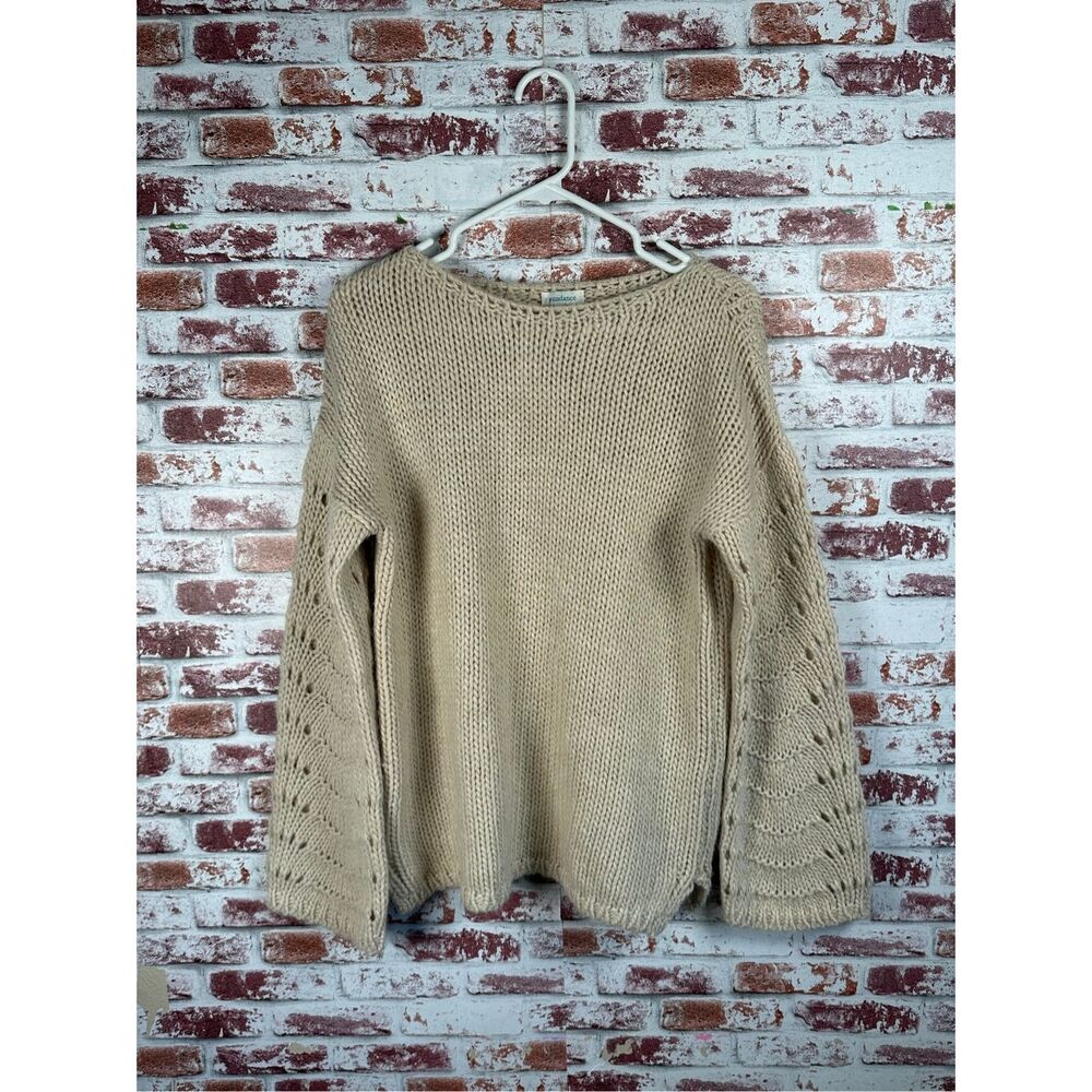 Sundance Chunky Knit Sweater Wool Alpaca Blend Sz M